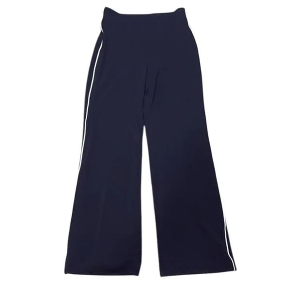 Iris Setlwake Pull Up Navy Blue Wide Leg Pants Sz 6 - Picture 1 of 4